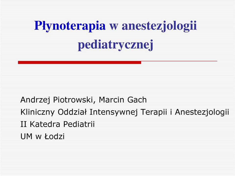 Gach Kliniczny Oddział Intensywnej