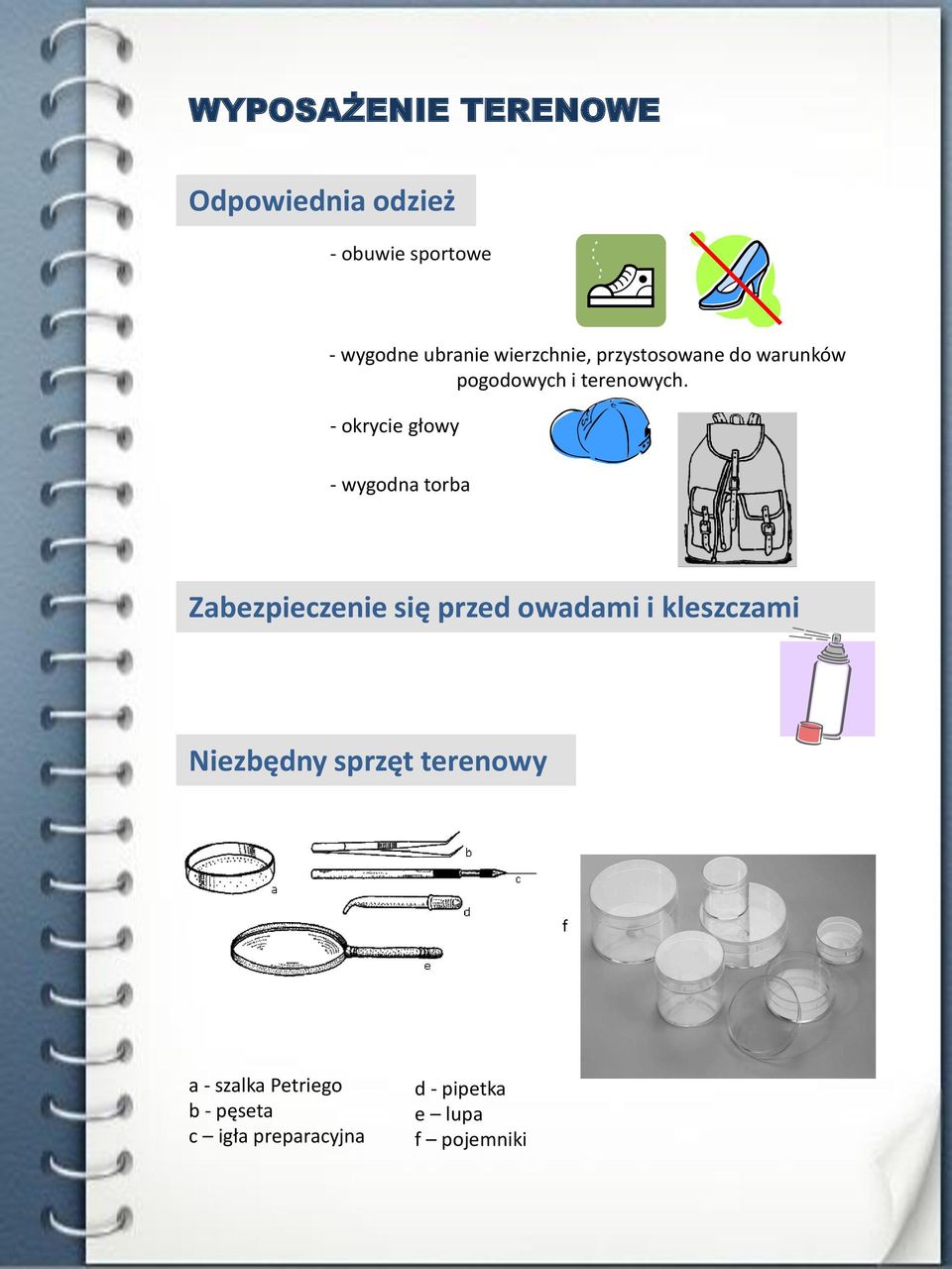 - okrycie głowy - wygodna torba Zabezpieczenie się przed owadami i kleszczami