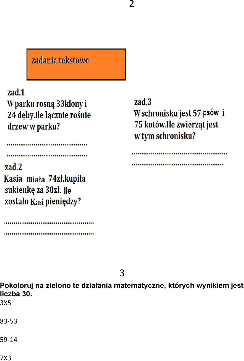 matematyczne, których