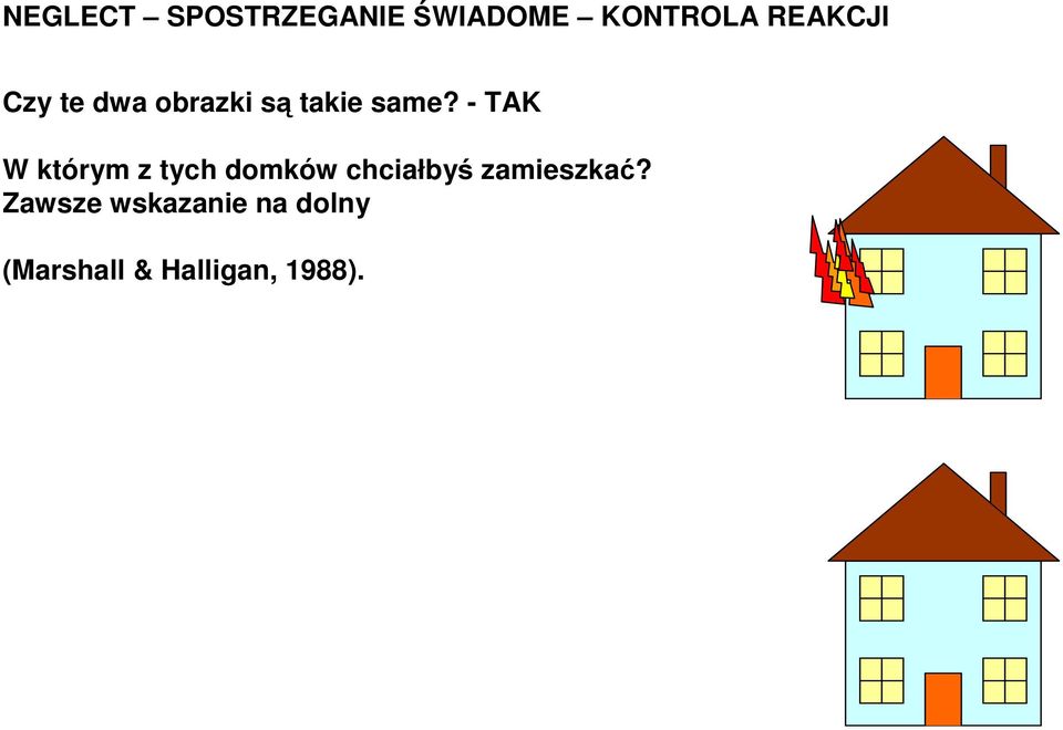 - TAK W którym z tych domków chciałbyś