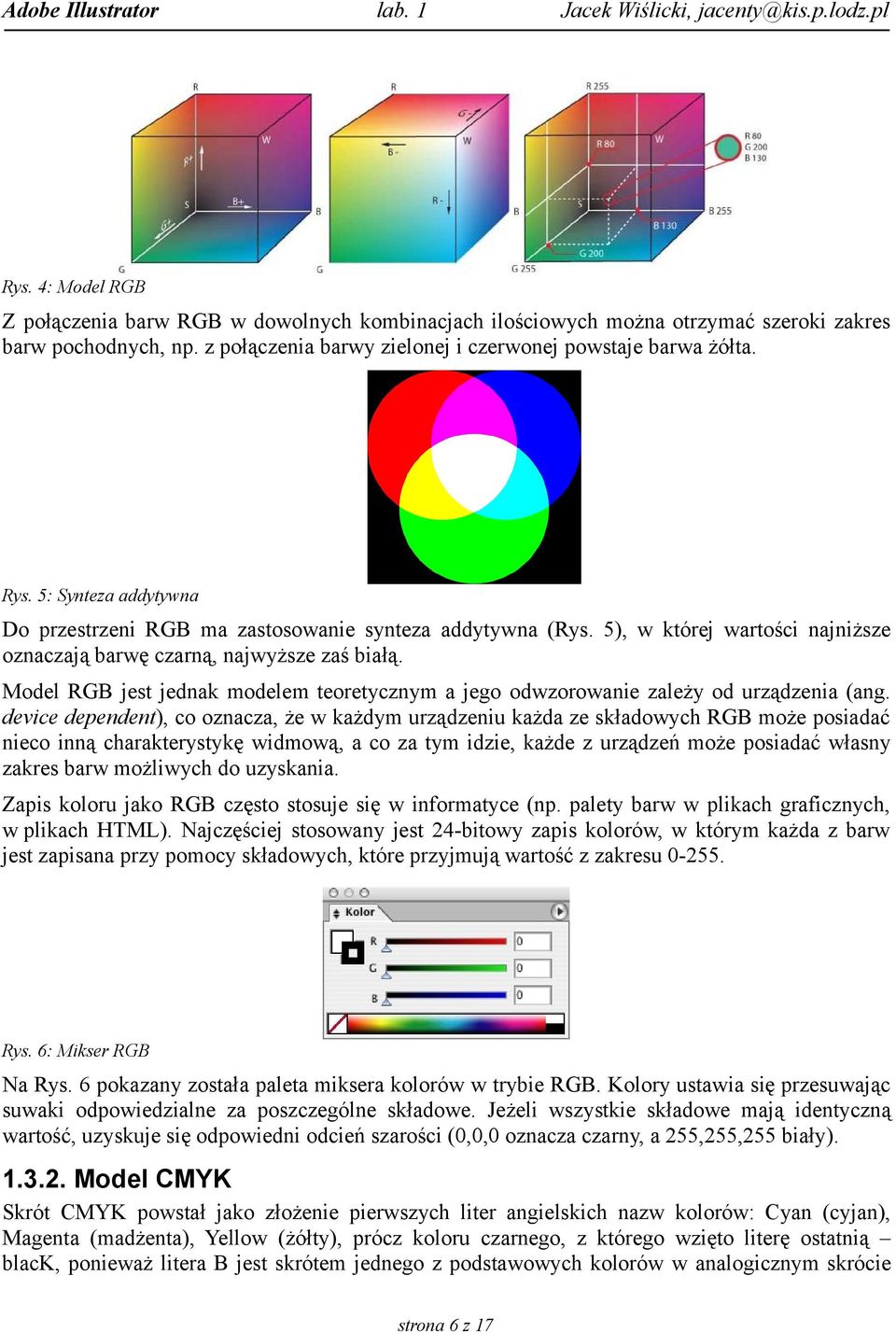 Model RGB jest jednak modelem teoretycznym a jego odwzorowanie zależy od urządzenia (ang.
