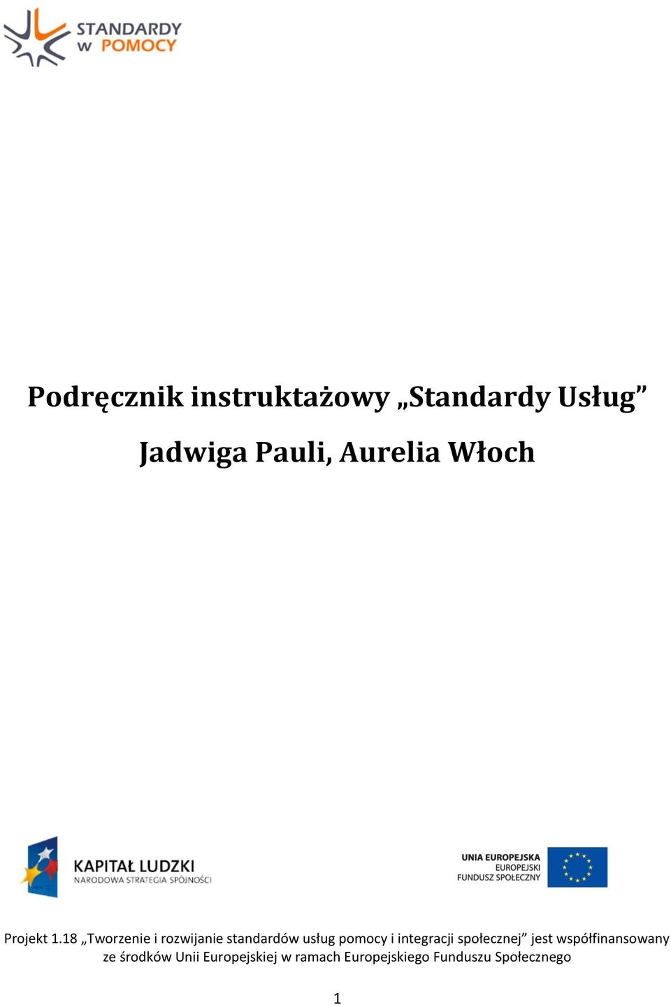 18 Tworzenie i rozwijanie standardów usług pomocy i integracji