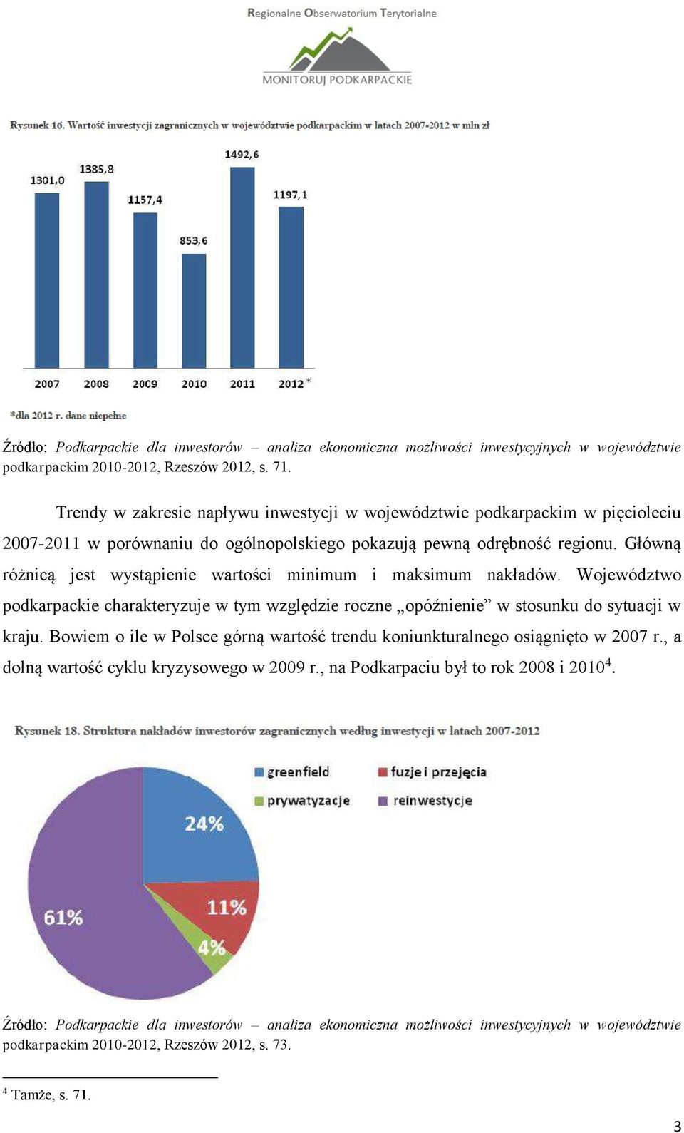 Główną różnicą jest wystąpienie wartości minimum i maksimum nakładów. Województwo podkarpackie charakteryzuje w tym względzie roczne opóźnienie w stosunku do sytuacji w kraju.