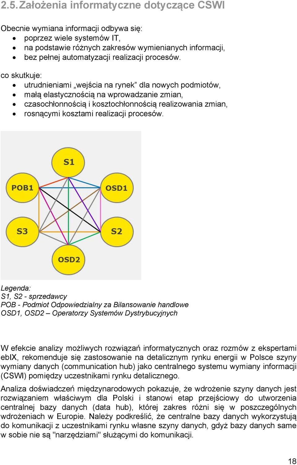 co skutkuje: utrudnieniami wejścia na rynek dla nowych podmiotów, małą elastycznością na wprowadzanie zmian, czasochłonnością i kosztochłonnością realizowania zmian, rosnącymi kosztami  Legenda: S1,