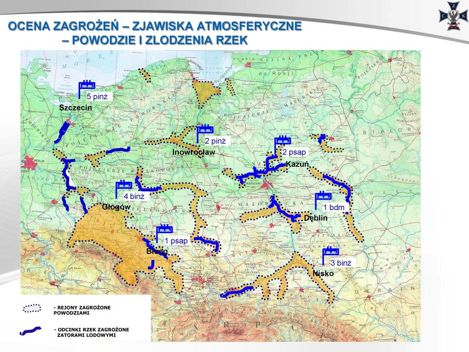 Głogów 1 bdm Dęblin 1 psap Brzeg 3 binż Nisko - REJONY