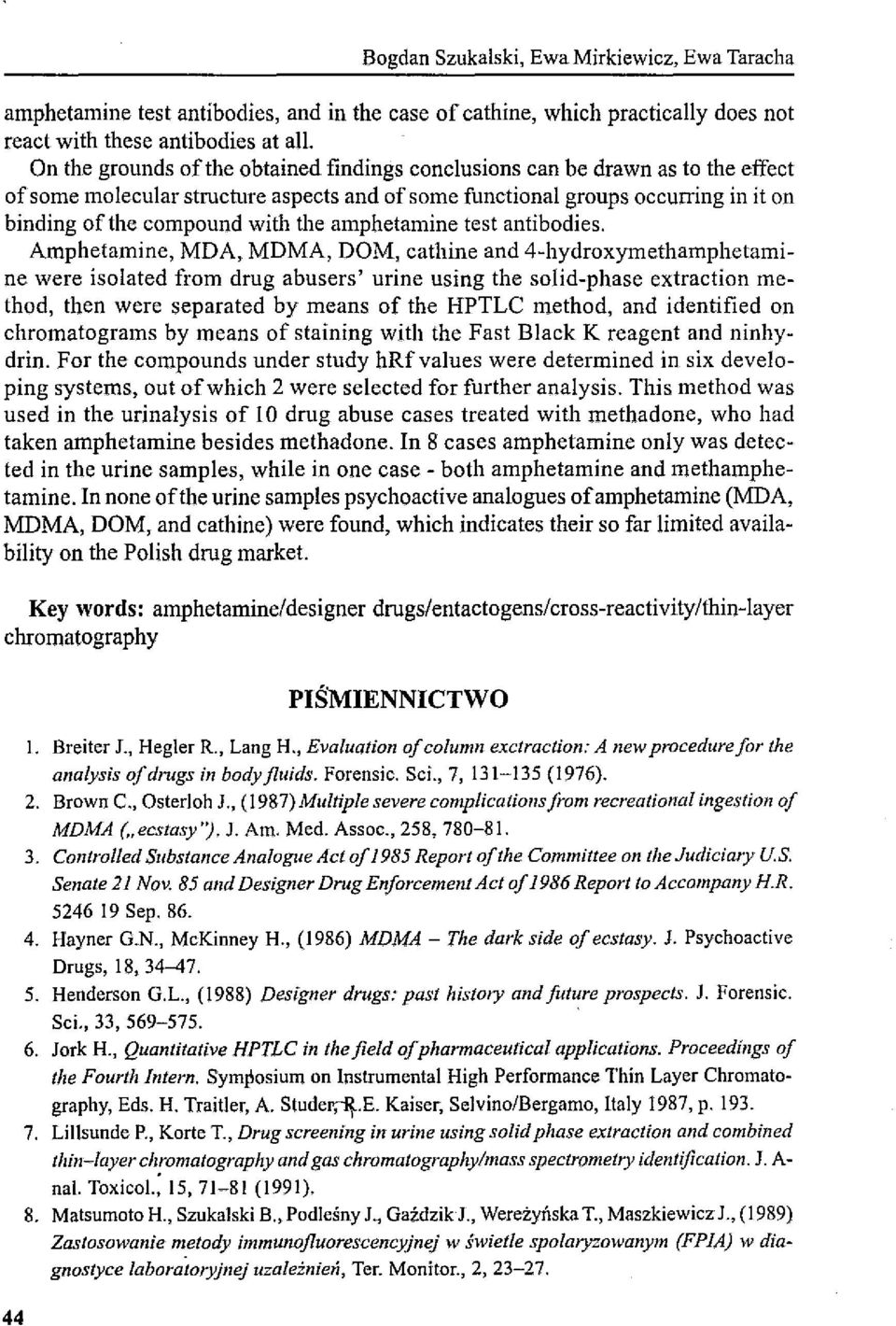 amphetamine test antibodies.