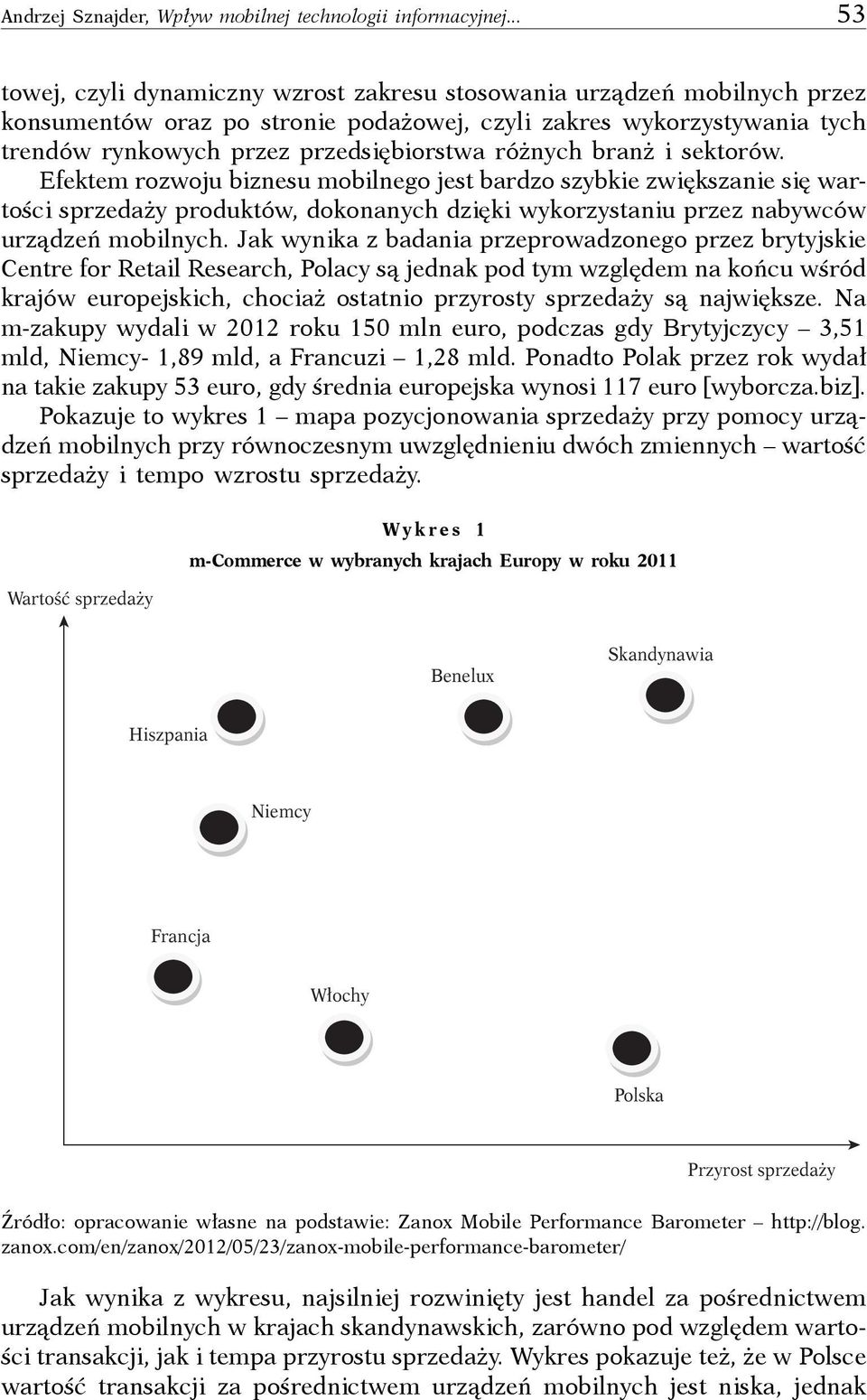 różnych branż i sektorów. Efektem rozwoju biznesu mobilnego jest bardzo szybkie zwiększanie się wartości sprzedaży produktów, dokonanych dzięki wykorzystaniu przez nabywców urządzeń mobilnych.