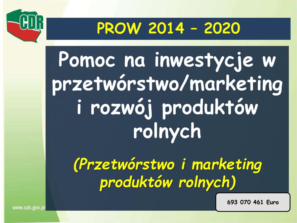 produktów rolnych (Przetwórstwo i