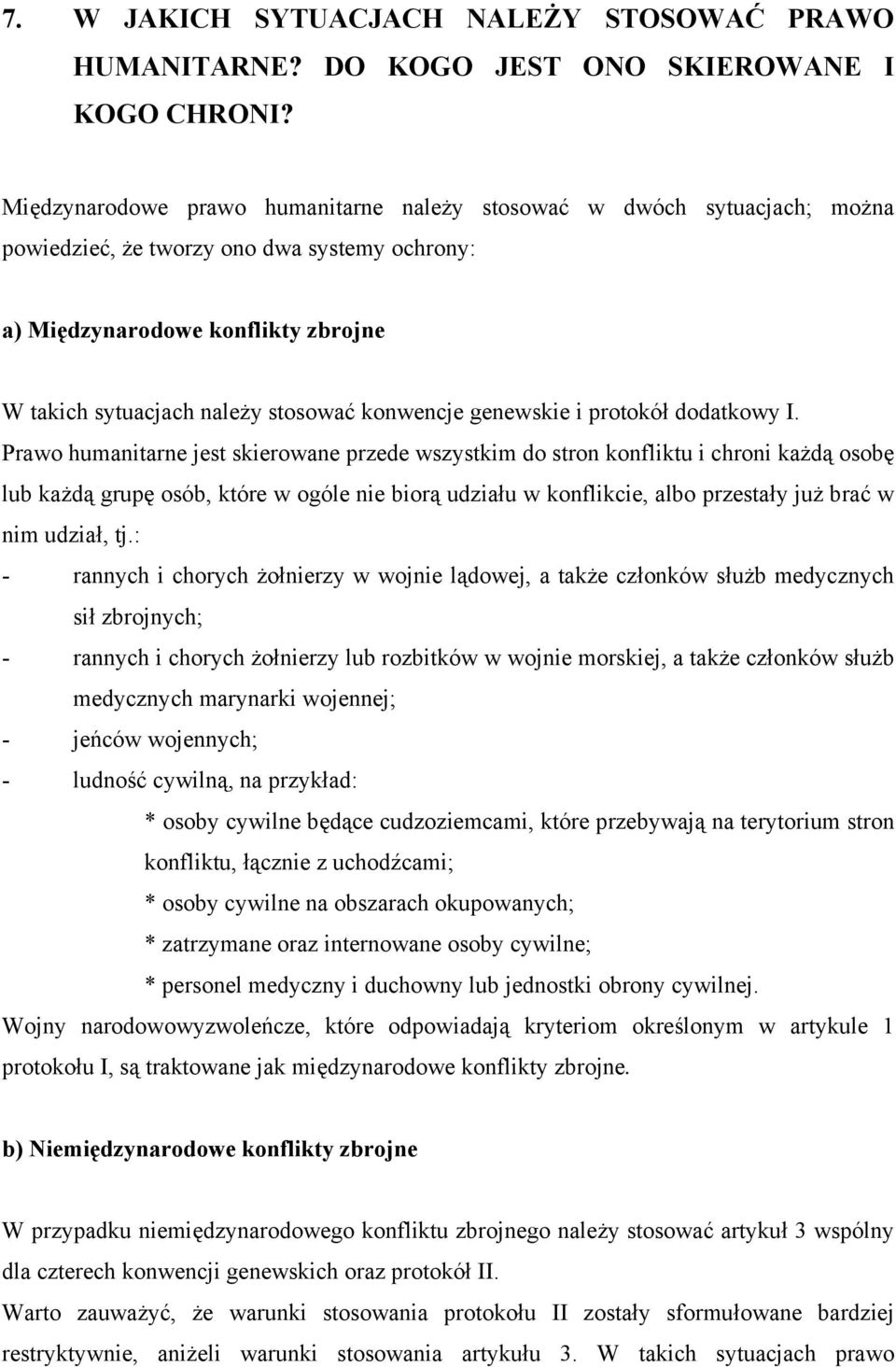 konwencje genewskie i protokół dodatkowy I.