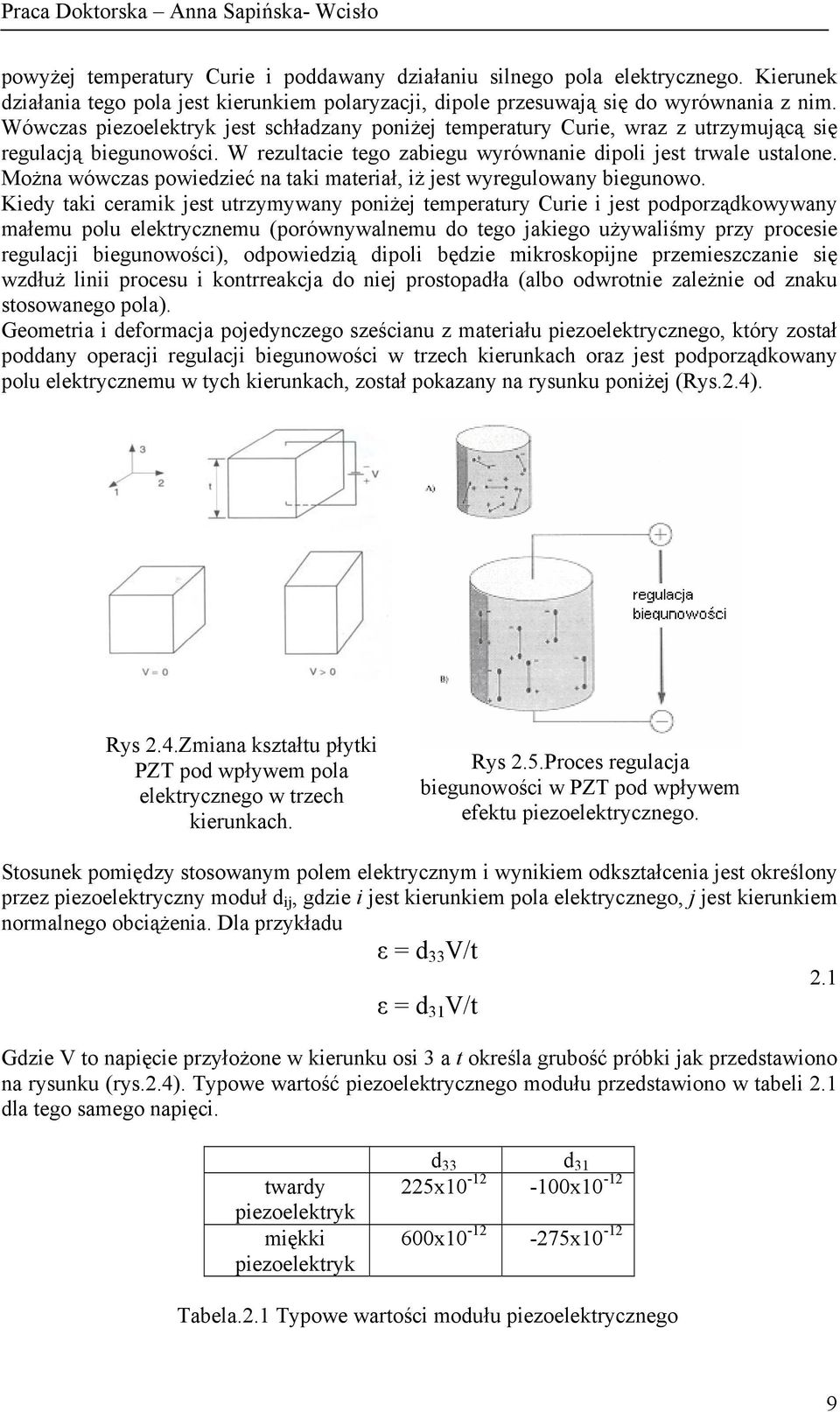 Można wówczas powiedzieć na taki materiał, iż jest wyregulowany biegunowo.