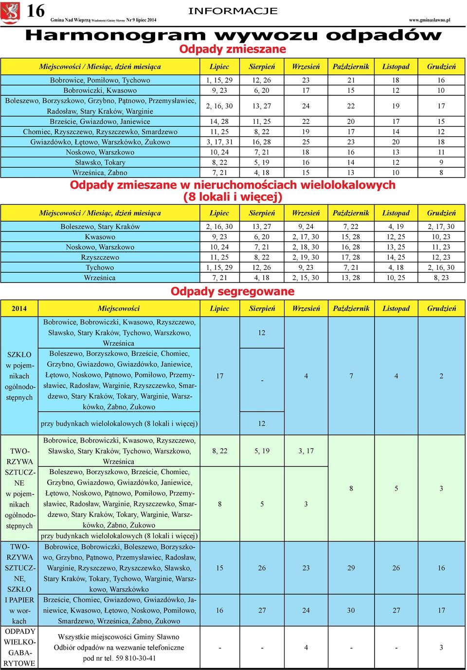 Janiewice 14, 28 11, 25 22 20 17 15 Chomiec, Rzyszczewo, Rzyszczewko, Smardzewo 11, 25 8, 22 19 17 14 12 Gwiazdówko, Łętowo, Warszkówko, Żukowo 3, 17, 31 16, 28 25 23 20 18 Noskowo, Warszkowo 10, 24