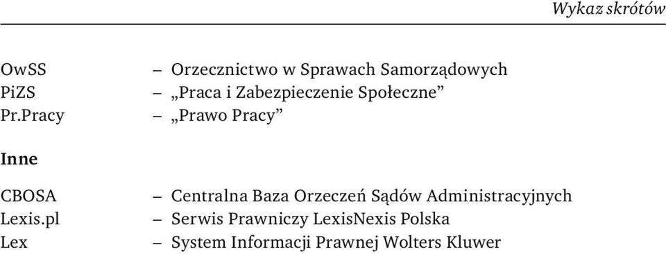 Społeczne Prawo Pracy Inne CBOSA Lexis.