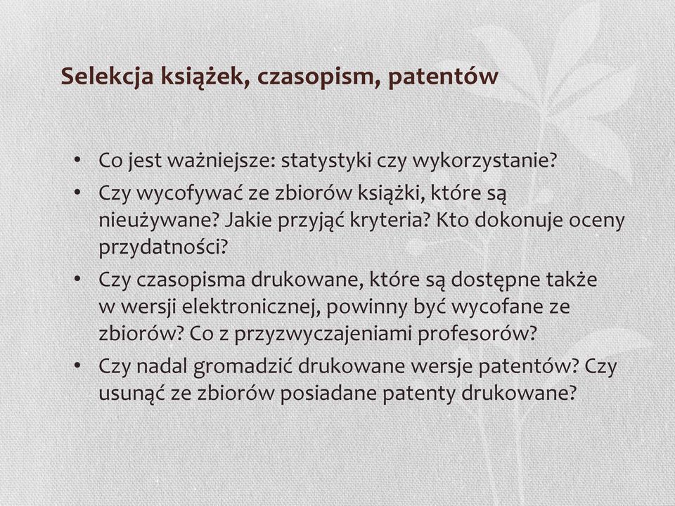 Kto dokonuje oceny przydatności?