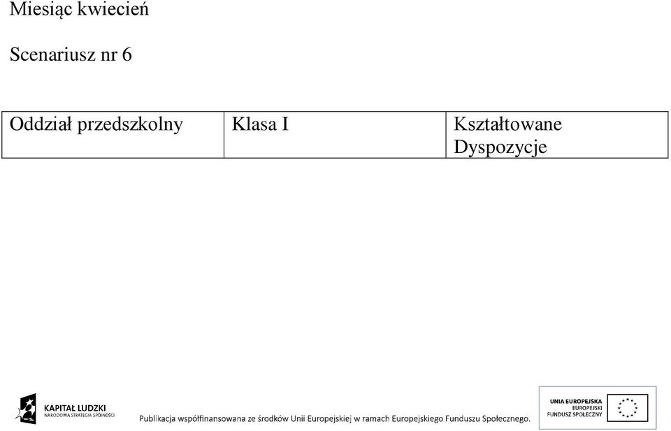 Oddział przedszkolny