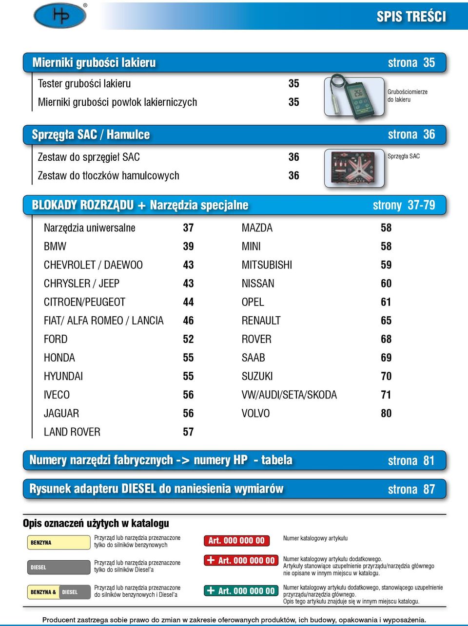 44 FIAT/ ALFA ROMEO / LANCIA 46 FORD 52 HONDA 55 HYUNDAI 55 IVECO 56 JAGUAR 56 LAND ROVER 57 MAZDA 58 MINI 58 MITSUBISHI 59 NISSAN 60 OPEL 61 RENAULT 65 ROVER 68 SAAB 69 SUZUKI 70 VW/AUDI/SETA/SKODA