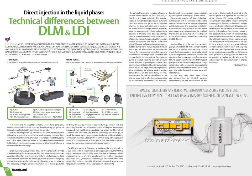 BRC introduced just recently the LDI (Liquid Direct Injection) and Gfi Zavoli will begin by this year s end the sale of a new type of such LPG systems.