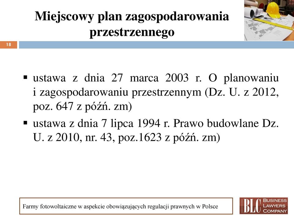 O planowaniu i zagospodarowaniu przestrzennym (Dz. U.