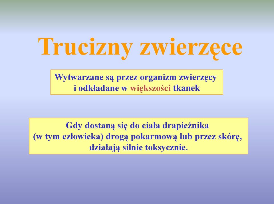 dostaną się do ciała drapieżnika (w tym człowieka)