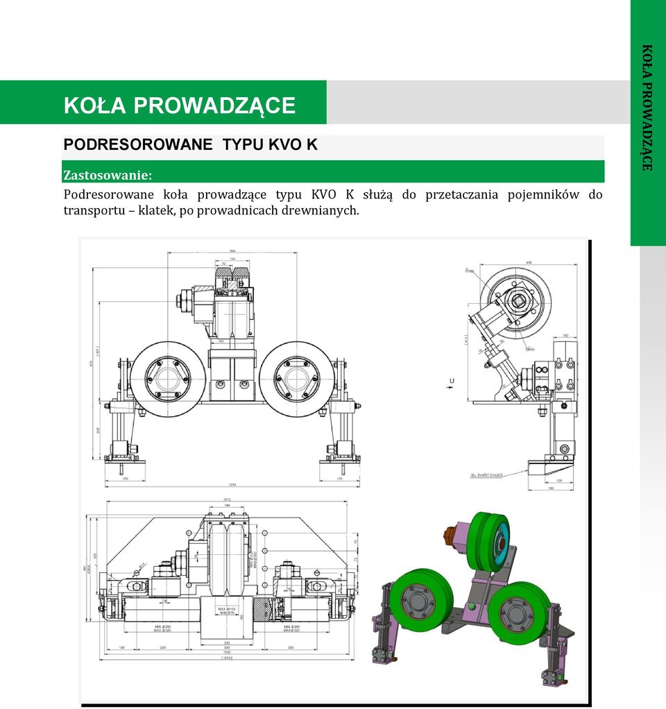 prowadzące typu KVO K służą do przetaczania