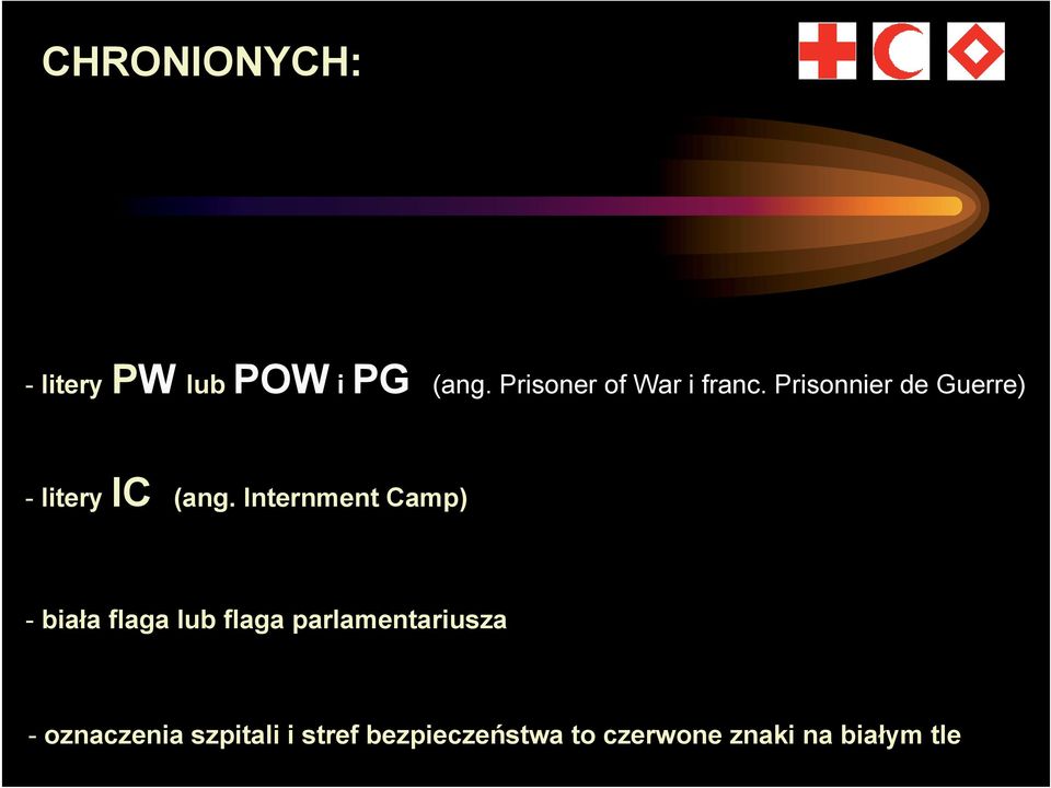 Prisonnier de Guerre) - litery IC (ang.