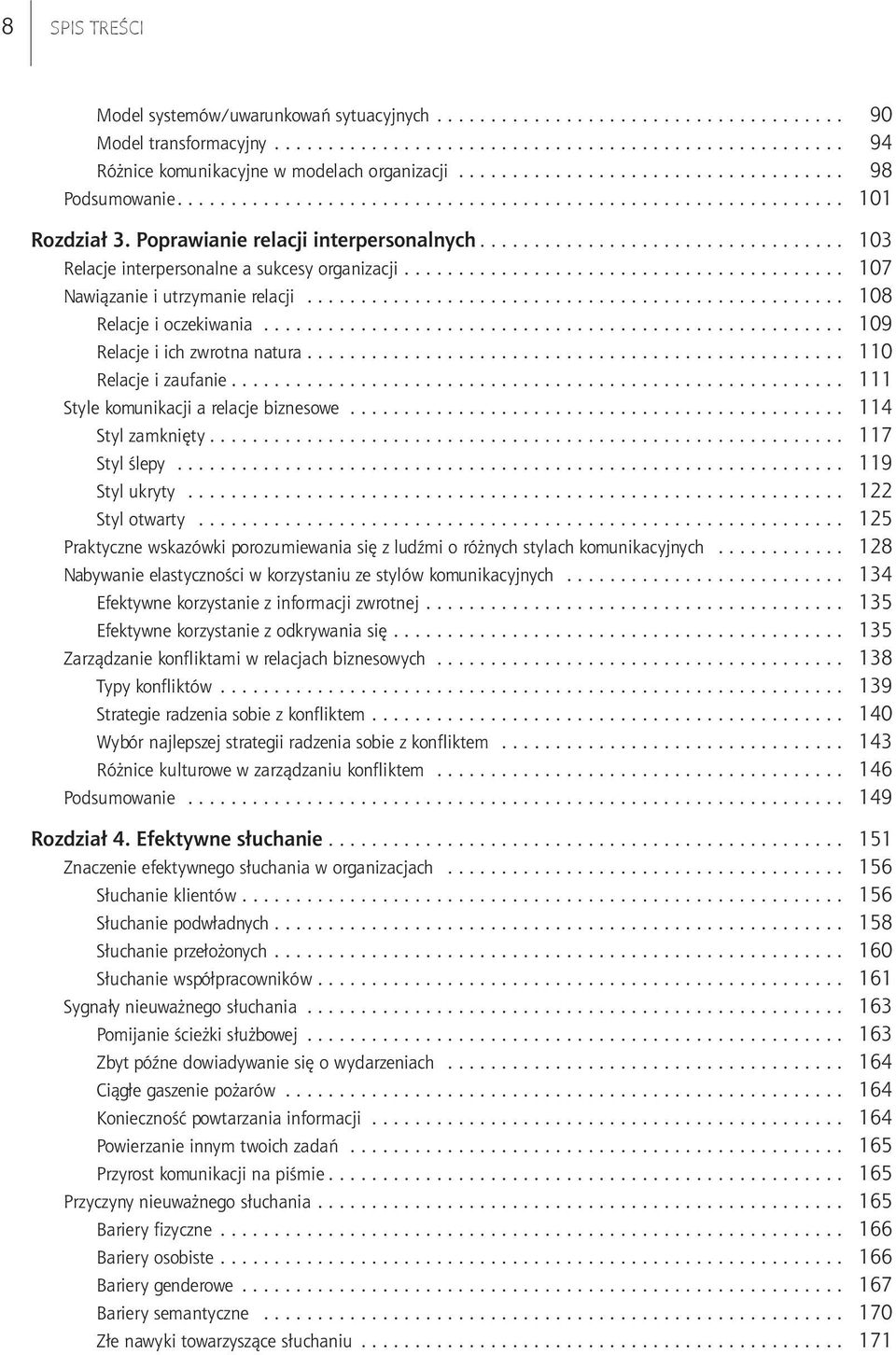 .. 111 Style komunikacji a relacje biznesowe.............................................. 114 Styl zamknięty... 117 Styl ślepy... 119 Styl ukryty... 122 Styl otwarty.