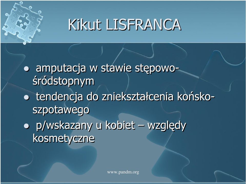 zniekształcenia końskoszpotawego