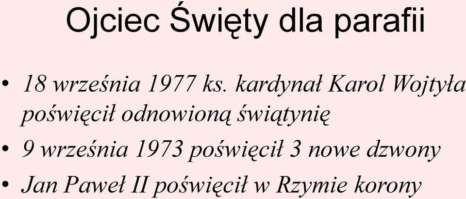 odnowioną świątynię 9 września 1973