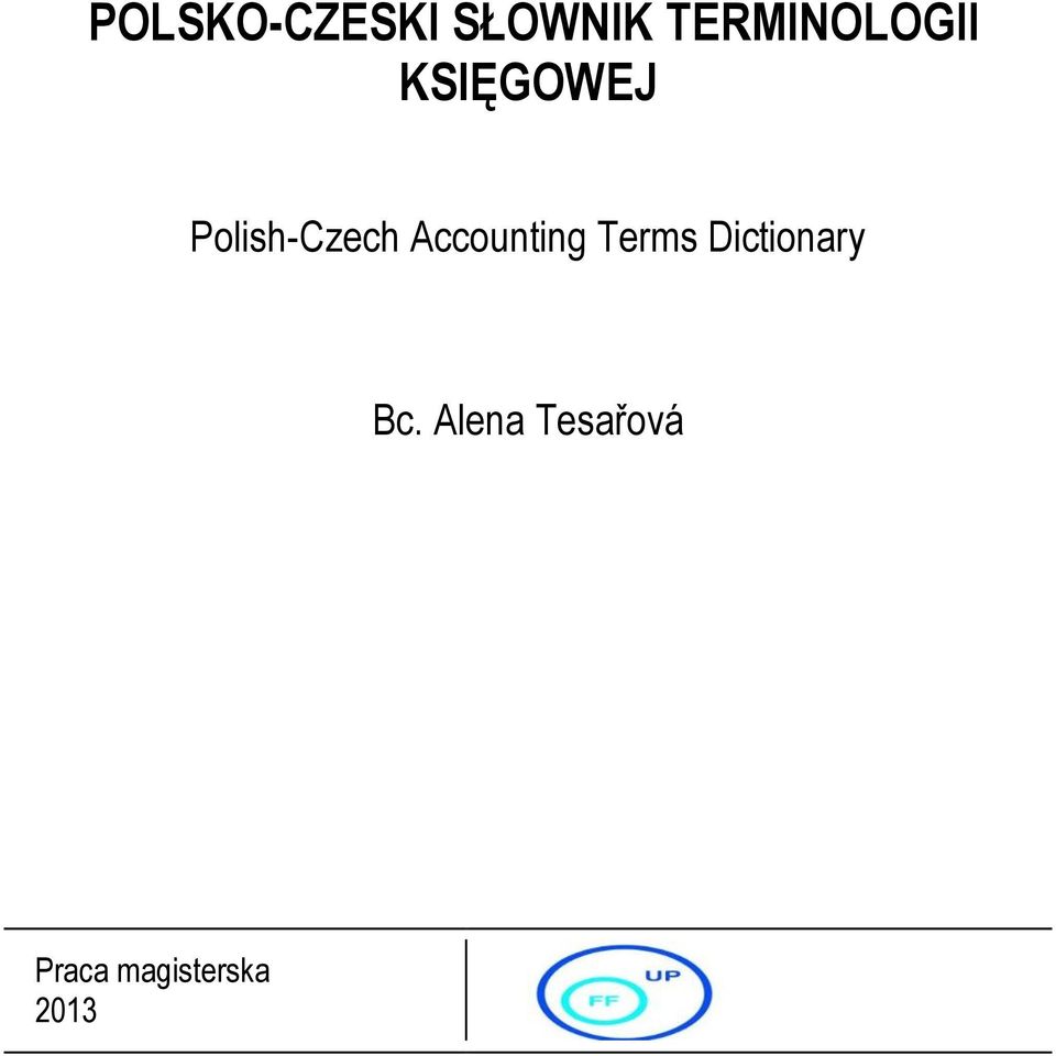 Polish-Czech Accounting Terms