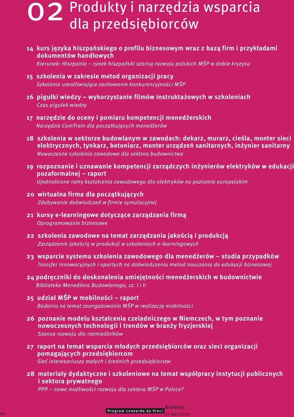 szkoleniach Czas pigułek wiedzy 17 narzędzie do oceny i pomiaru kompetencji menedżerskich Narzędzie ComTrain dla początkujących menedżerów 18 szkolenia w sektorze budowlanym w zawodach: dekarz,