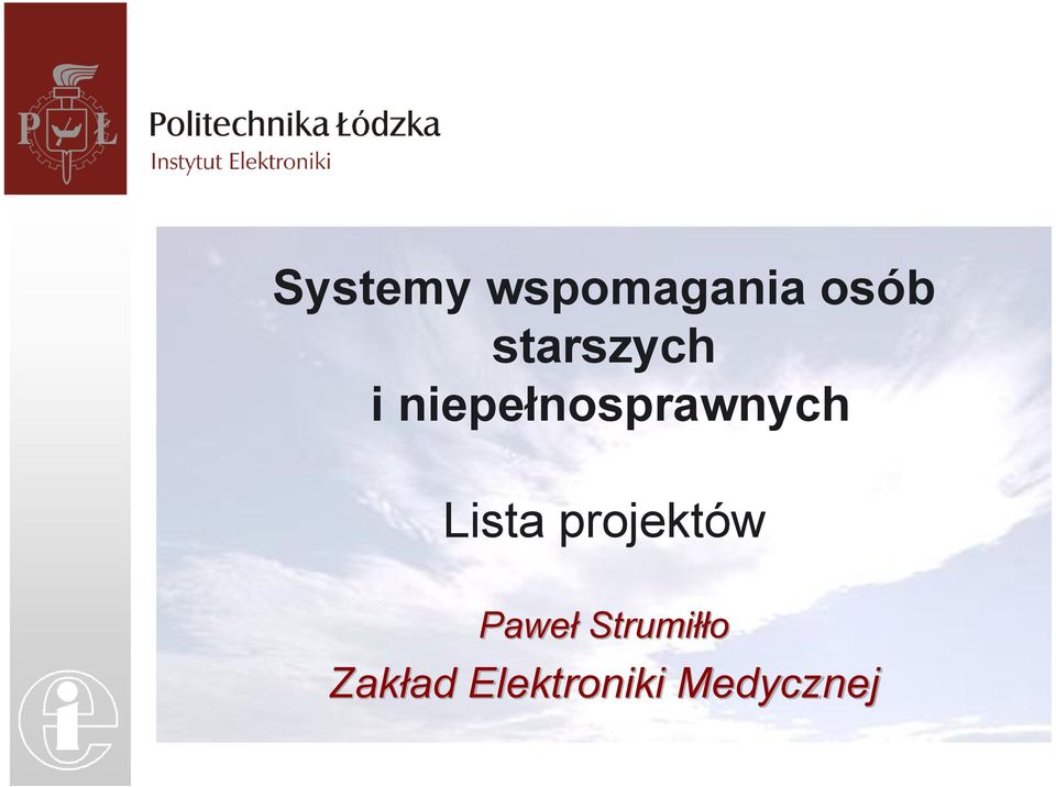 niepełnosprawnych Lista