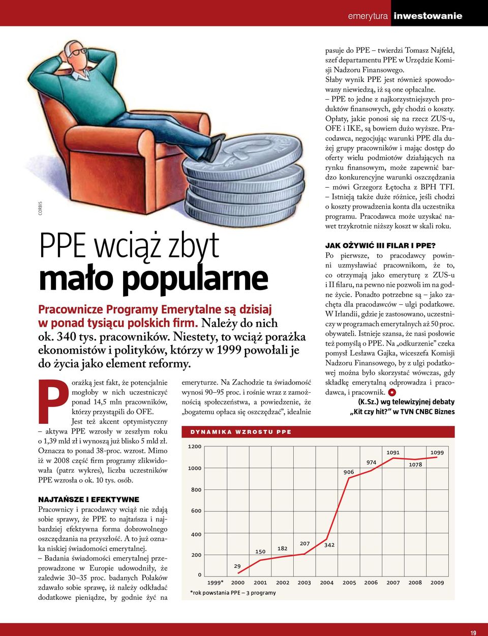 Porażką jest fakt, że potencjalnie mogłoby w nich uczestniczyć ponad 14,5 mln pracowników, którzy przystąpili do OFE.