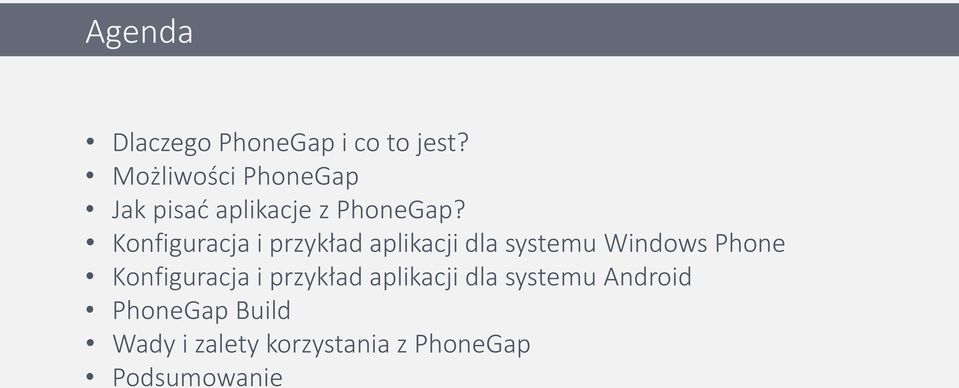 Konfiguracja i przykład aplikacji dla systemu Windows Phone
