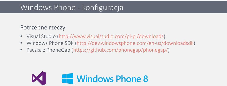 com/pl-pl/downloads) Windows Phone SDK (http://dev.