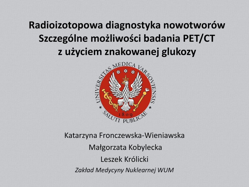 glukozy Katarzyna Fronczewska-Wieniawska