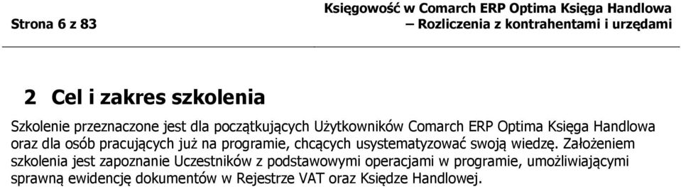 programie, chcących usystematyzować swoją wiedzę.