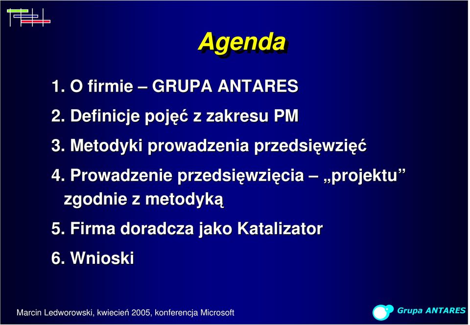 Metodyki prowadzenia przedsięwzięć 4.