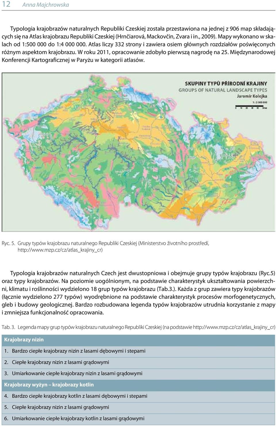 W roku 2011, opracowanie zdobyło pierwszą nagrodę na 25. Międzynarodowej Konferencji Kartograficznej w Paryżu w kategorii atlasów. Ryc. 5.