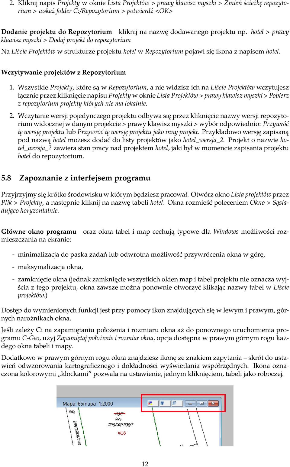 Wczytywanie projektów z Repozytorium 1.