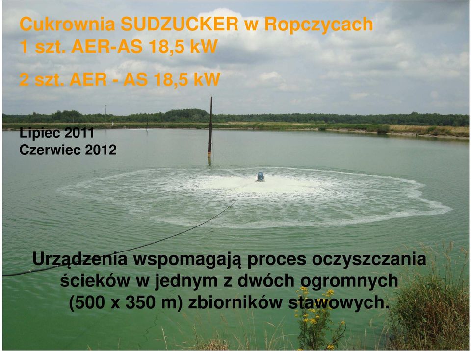 AER - AS 18,5 kw Lipiec 2011 Czerwiec 2012 Urządzenia
