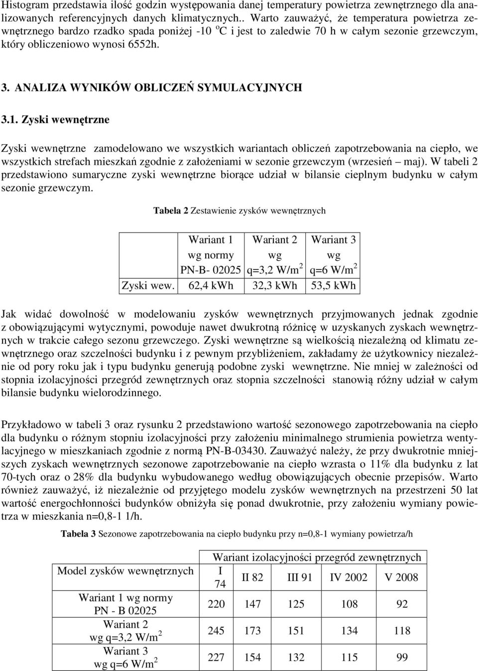 ANALIZA WYNIKÓW OBLICZEŃ SYMULACYJNYCH 3.1.