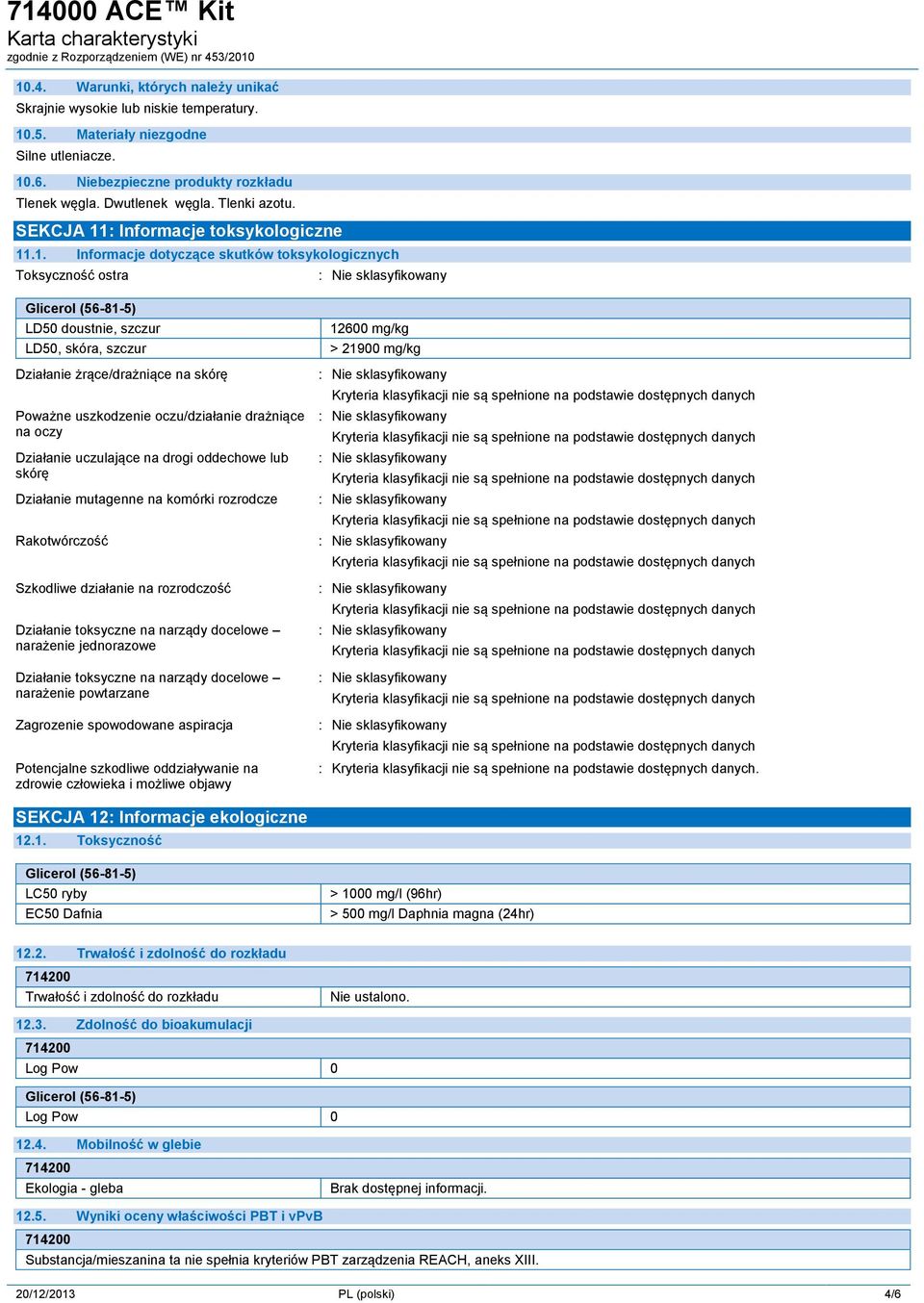 : Informacje toksykologiczne 11