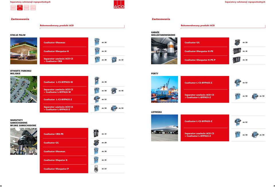 8 Coalisator L-CS-BYPASS-Z str. 5 Separator zawiesin ACO CS + Coalisator L-BYPASS-W Coalisator L-CS-BYPASS-Z str. 58 str. 6 str. 5 Separator zawiesin ACO CS + Coalisator L-BYPASS-Z str. 58 str. 50 Separator zawiesin ACO CS + Coalisator L-BYPASS-Z str.