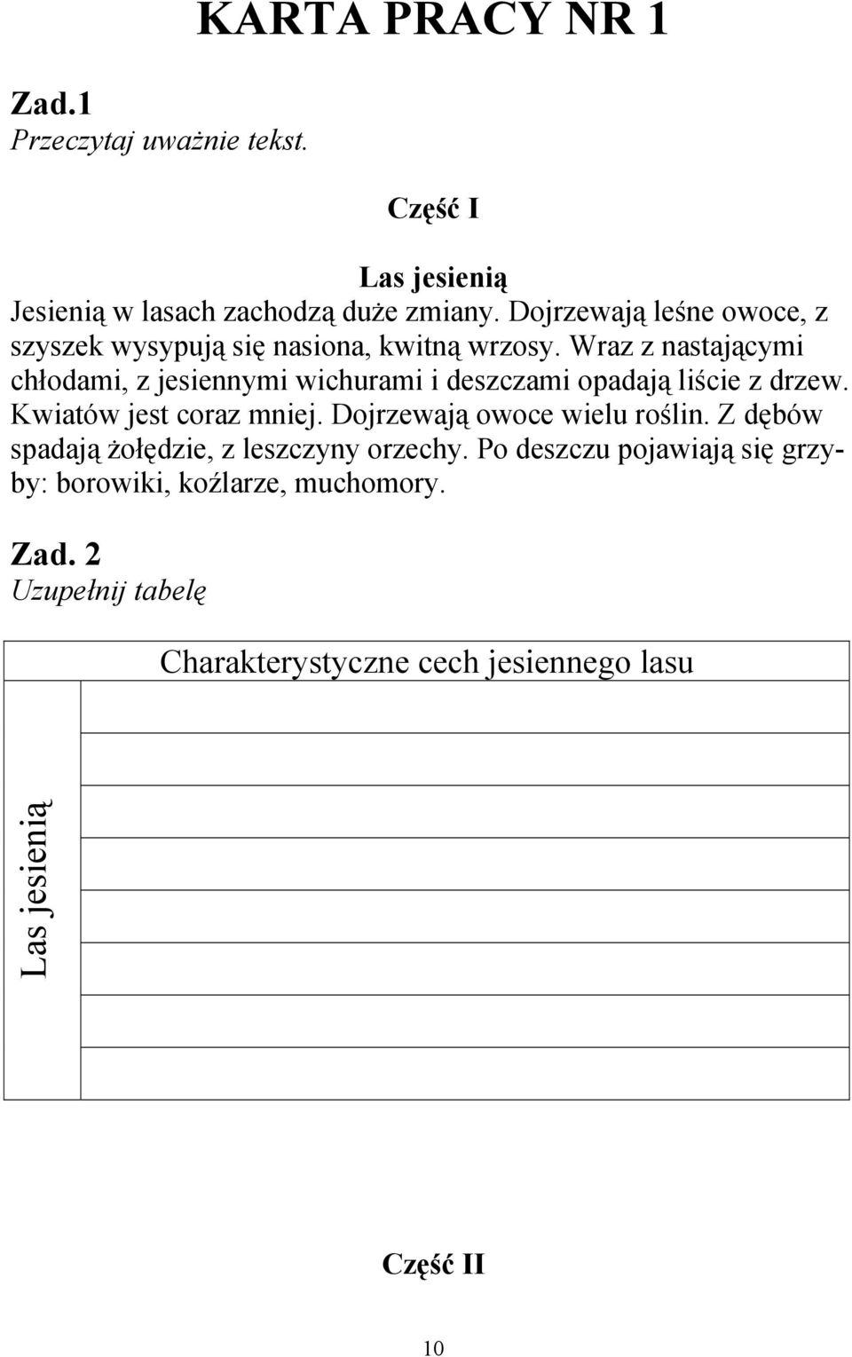 Wraz z nastającymi chłodami, z jesiennymi wichurami i deszczami opadają liście z drzew. Kwiatów jest coraz mniej.