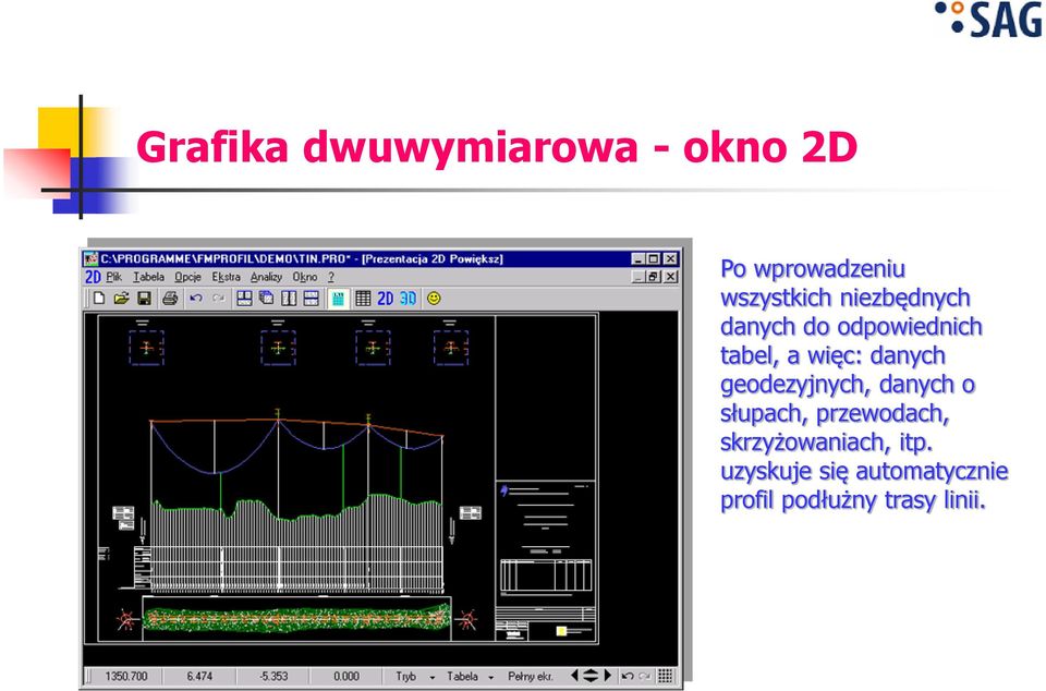 geodezyjnych, danych o słupach, przewodach,