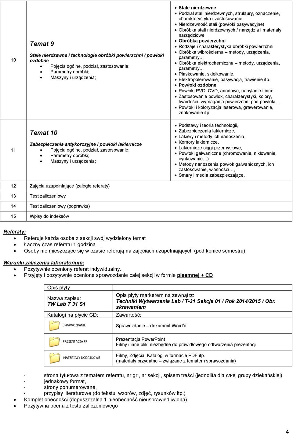 parametry Obróbka elektrochemiczna metody, urządzenia, parametry Piaskowanie, skiełkowanie, Elektropolerowanie, pasywacja, trawienie itp.