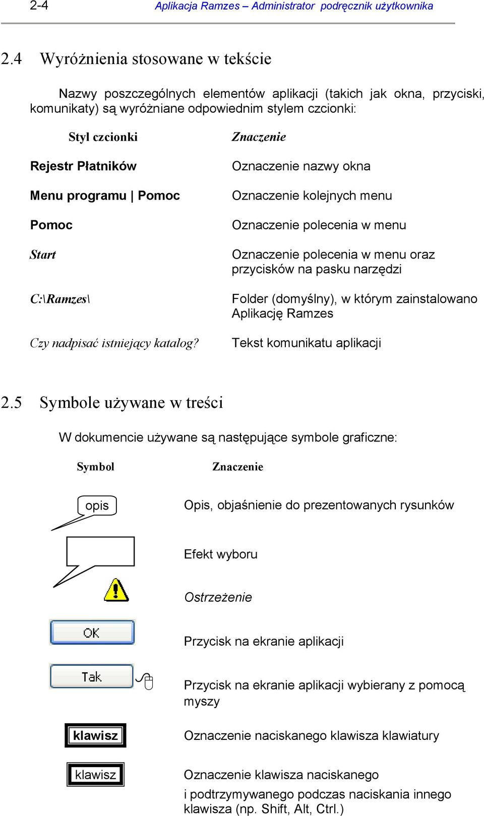 programu Pomoc Pomoc Start C:\Ramzes\ Czy nadpisać istniejący katalog?