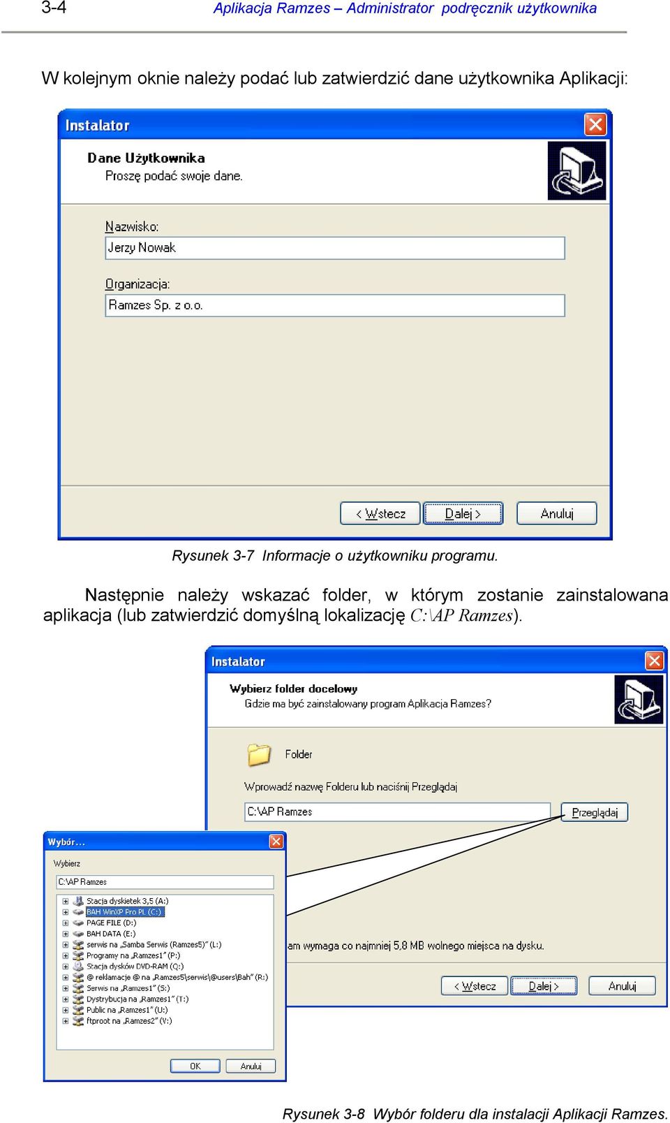 Następnie naleŝy wskazać folder, w którym zostanie zainstalowana aplikacja (lub zatwierdzić