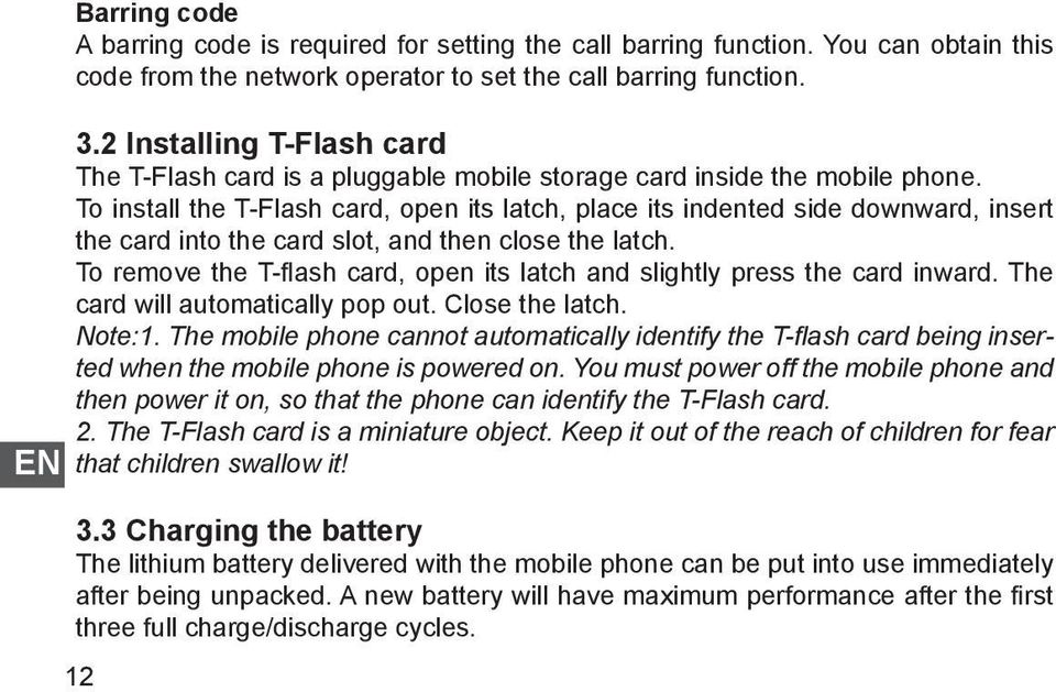 To install the T-Flash card, open its latch, place its indented side downward, insert the card into the card slot, and then close the latch.