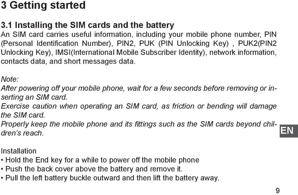 Unlocking Key), IMSI(International Mobile Subscriber Identity), network information, contacts data, and short messages data.