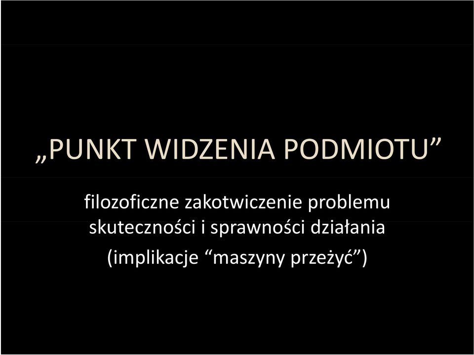 problemu skuteczności ś i